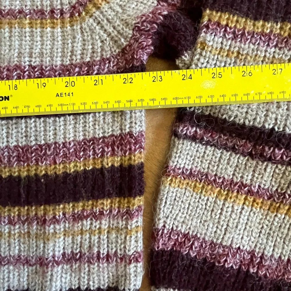 Old Navy Striped Chunky Knit Sweater | Size L Tall